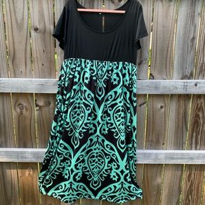 2for6 Sheer bust goth/boho dress